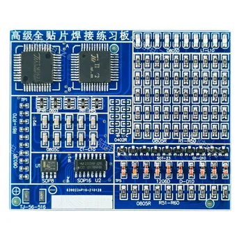 1kit SMT SMD Componente Pratica di Saldatura Scheda di Saldatura Kit FAI DA TE Resitore Diodo Transistor Per Inizio Apprendimento Elettronico