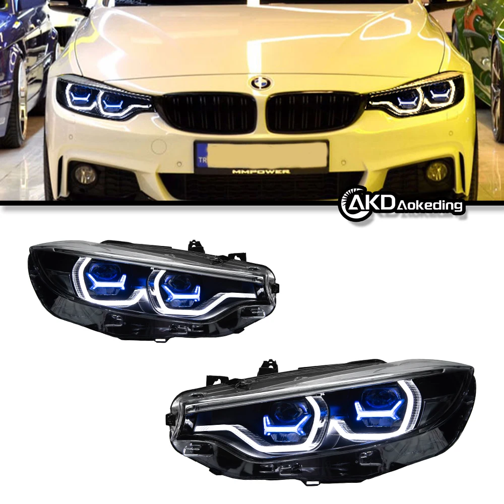 자동차 부품 BMW 4 시리즈 F32 헤드라이트 2013-2015 F33 F36 M4 최신 스타일링 LED DRL 듀얼 프로젝터, 자동차 액세서리 수정