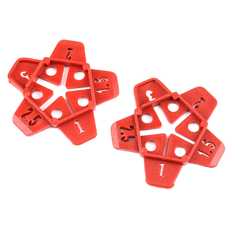 50Pcs 5 In1 Wedge Ceramic Leveling System Professional Tile Spacers Clips Floor Wall Gap Leveling System Construction Tools