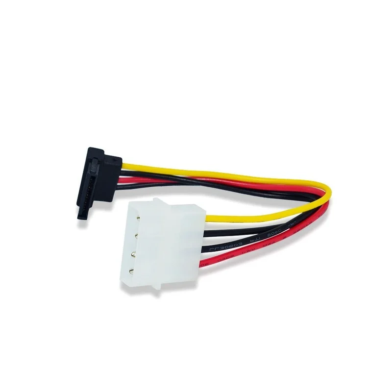 цена 20cm 4 Pin Molex IDE Female TO 15pin Serial ATA Female Power Supply Cable for SATA SSD D Plug To 15 Pin SATA Conversion Cable