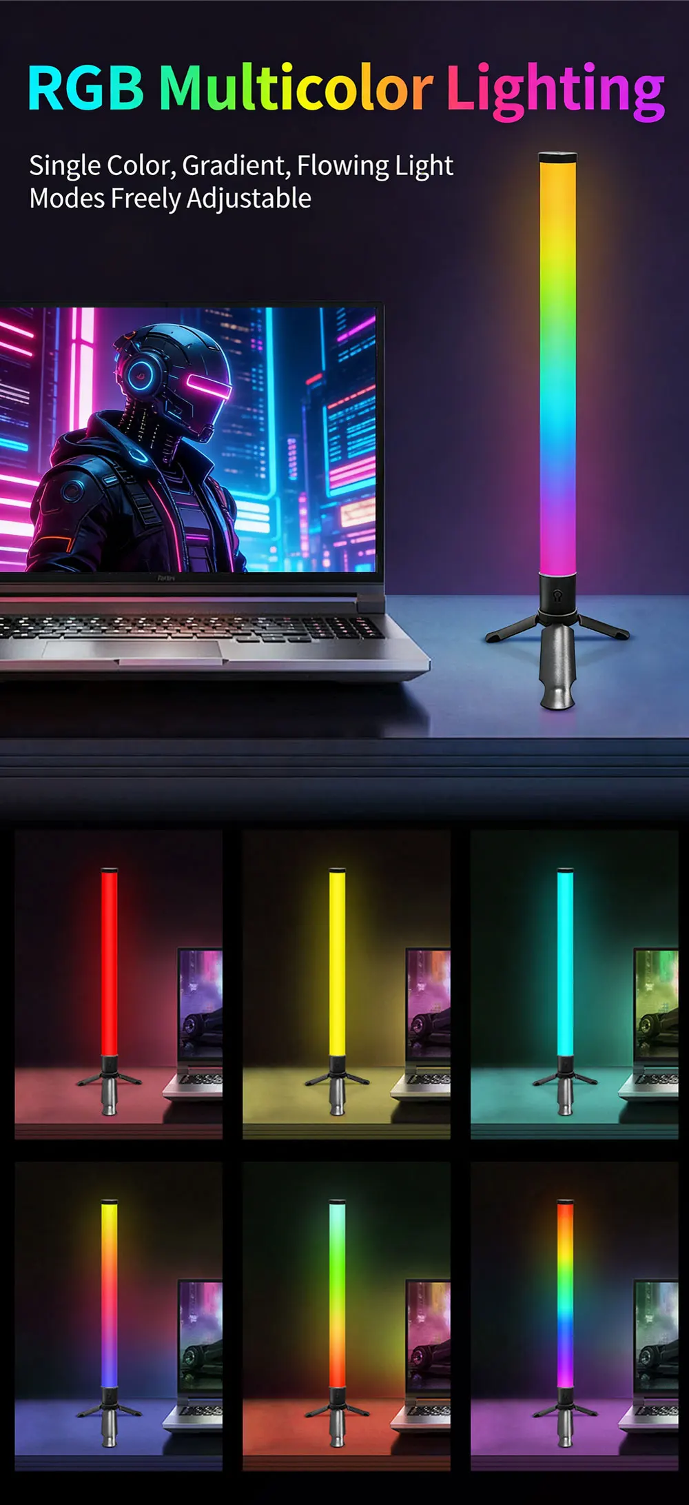 Smart RGB Corner LED Floor Lamp