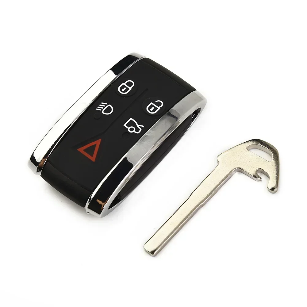 Premium Black 5-Button Remote Key Fob Case Cover with Blade