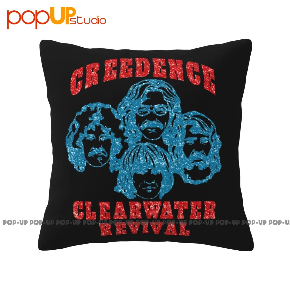 Modern Creedence 596 Revival Band Cartoon Rock Band Music Concert Federa Fodera Per Cuscino Biancheria Da Letto