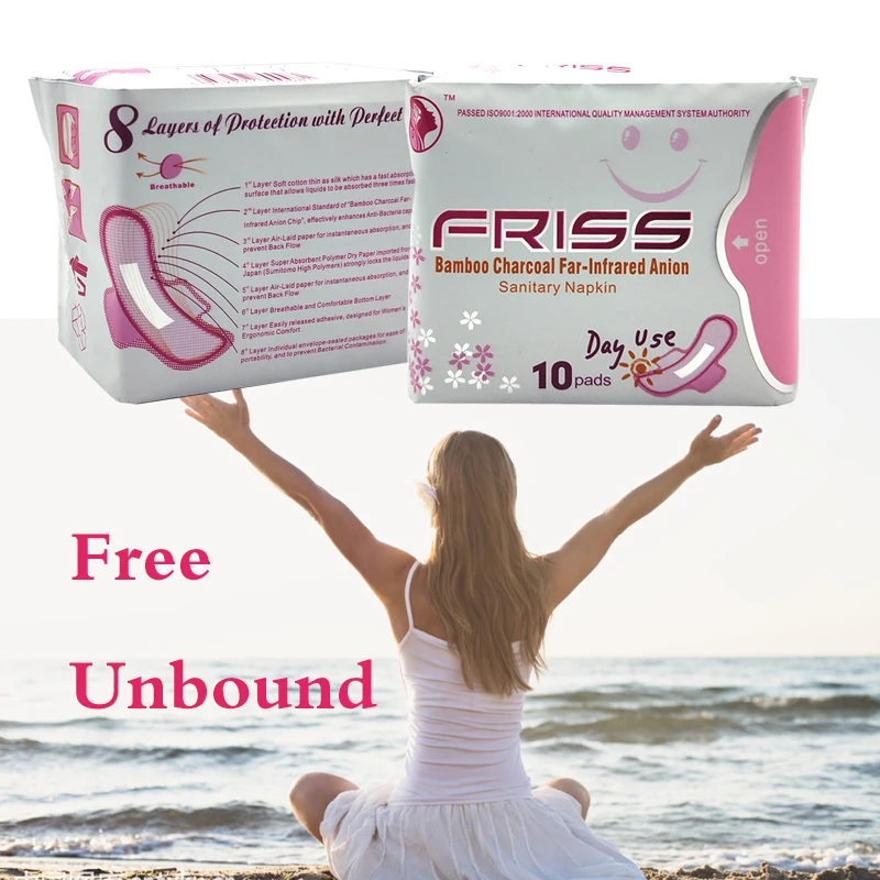 2Packs/20PCS High Quality Feminine Hygiene Lady Monthly Anion Sanitary Napkin Cotton Menstrual Pad for Day Use Women Health 2