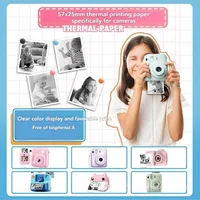 57X25Mm Thermal Paper Roll, Mini Portable Thermal Printer Paper, for Kids Camera Instant Print Camera 6