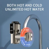Fudeer เครื่องทําน้ําอุ่นไฟฟ้าก๊อกน้ําห้องครัว Conector น้ําร้อนทันที TAP ADAPTER 220V เครื่องทําน้ําอุ่นอุปกรณ์ห้องน้ํา 2