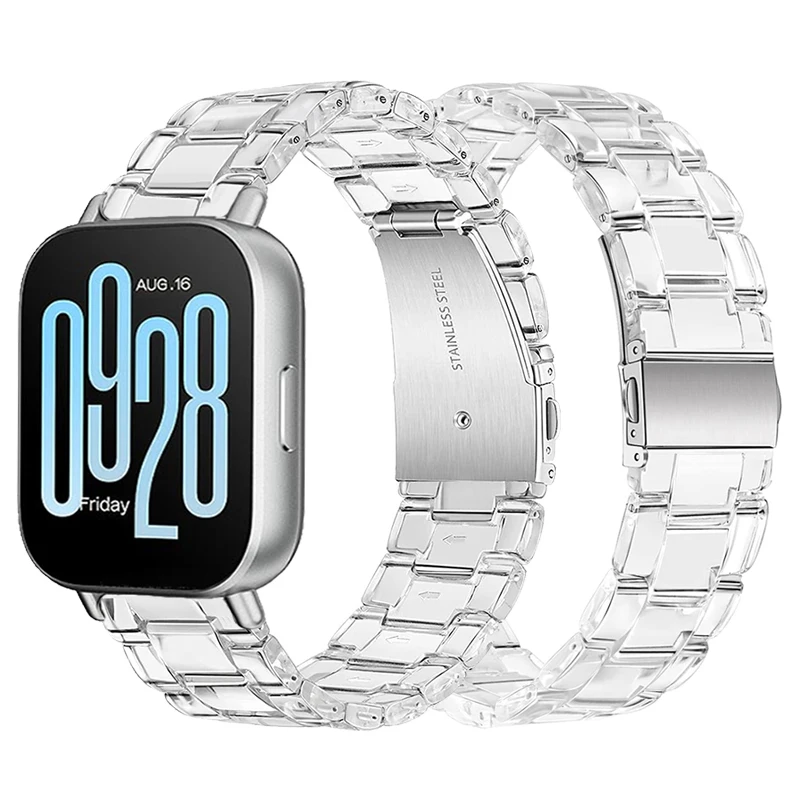 Clear Resin Strap for Smartwatch - 22mm Watchband Bracelet