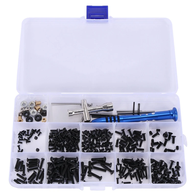 

M2 M2.5 M3 винт для Wltoys 144001 1/14 RC автомобильные запасные части винты с плоской головкой Винты с полузубчатым винтом