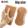 AUTOBRIGHT 2/5/10pcs Car Wash Sponges Square Big Size Ceramics and Thicken Detailing Cleaning Brown Sponge Washing Accessories 1
