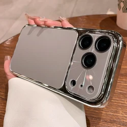 Luxury Plating Frosted Slim Phone Case with Color Frame Back Cover - iPhone 15 (GRAY)
