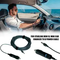 For Starlink Mini To DC Cable Car Charger Output 60W MINI Car Interface Adapter Cable Car Cigarette Lighter To DC Cable 2/3/5m 1
