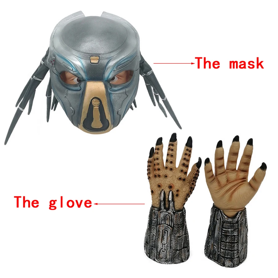 Cosplay Movie Alien vs. Predator Mask Iron Blood Warrior Halloween Full ...