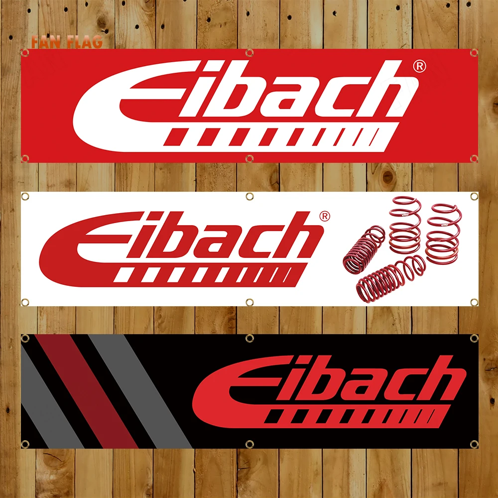 60x240cm Eibachs Auto Parts Banner Flag Polyester Printed Garage or Outdoor Decoration Tapestry