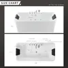 67" x 31.5" Freestanding Whirlpool Tub, 560W Stand Alone Jetted Bathtub, 70 Gallons, Rectangle,Ideal for Big-Boned or Busty 3