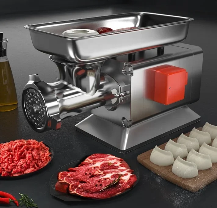 Stainless Steel 304 Professional Commercial Electric Sausage Meat Grinder Powerful Slicers Machine Meat Grinder 4