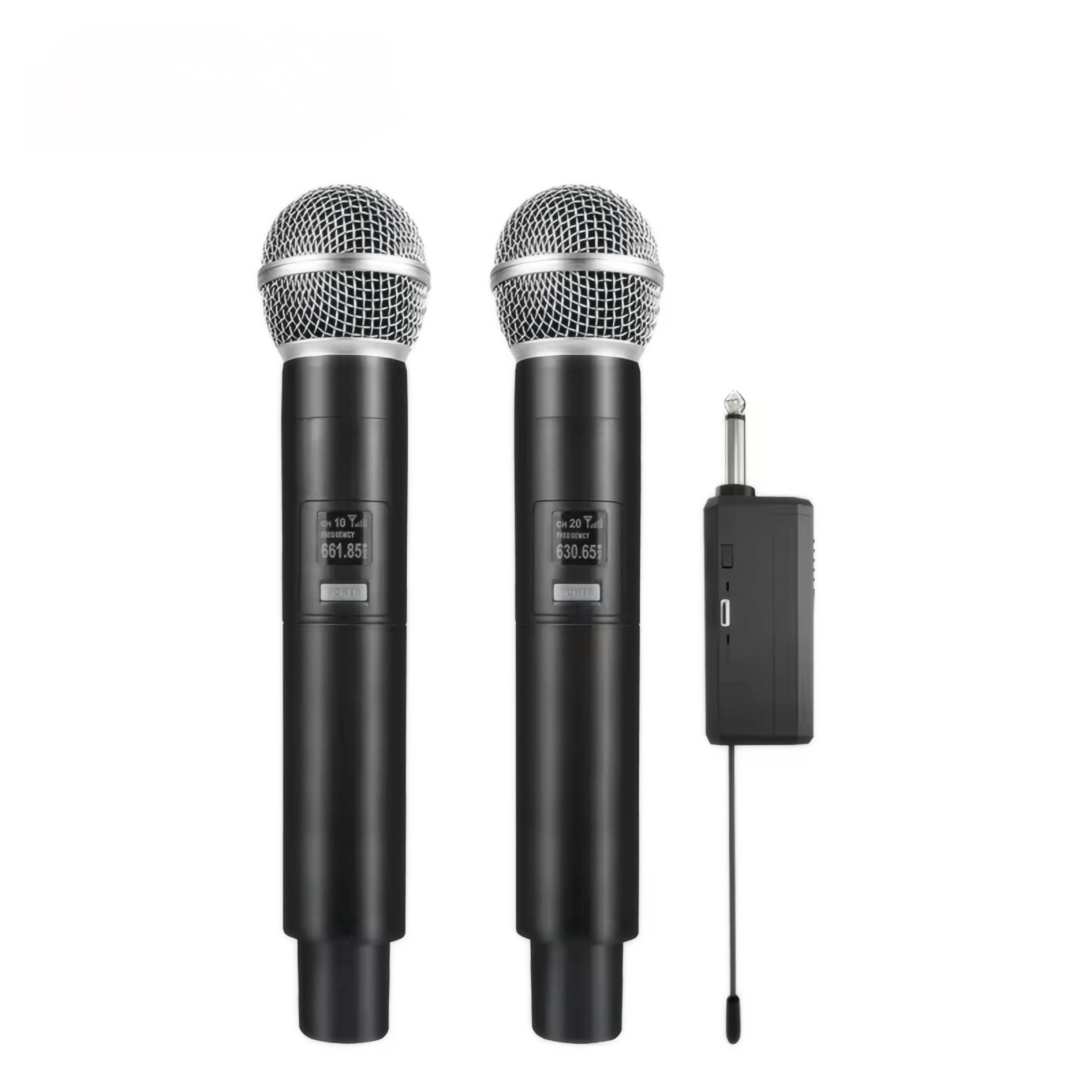 TXP-K2 충전식 리튬 배터리 리시버 무선 마이크, 핸드헬드 다이나믹 마이크, 파티와 무대 공연에 최적화 Best5