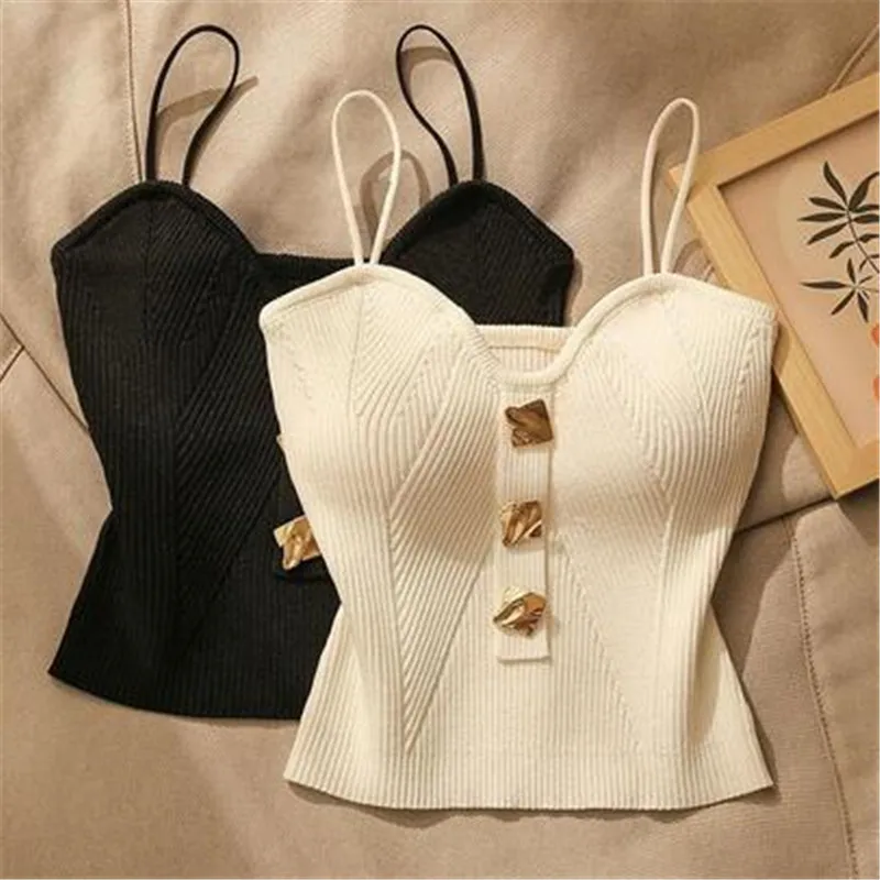 

Tunic Crop Top Black Sexy Backless Knit Tanks Women Clothes Bodycon Corset Summer Camis Korean Chic Camis Y2k Tops Ropa Mujer
