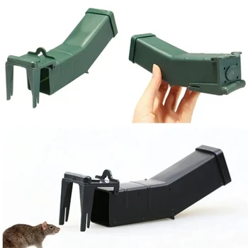 Trappola per topi riutilizzabile Scatola per esche Topi autobloccanti Ratto Roditore Trappola per ratti Giardino domestico Strumento di controllo degli animali Trappola per parassiti per animali