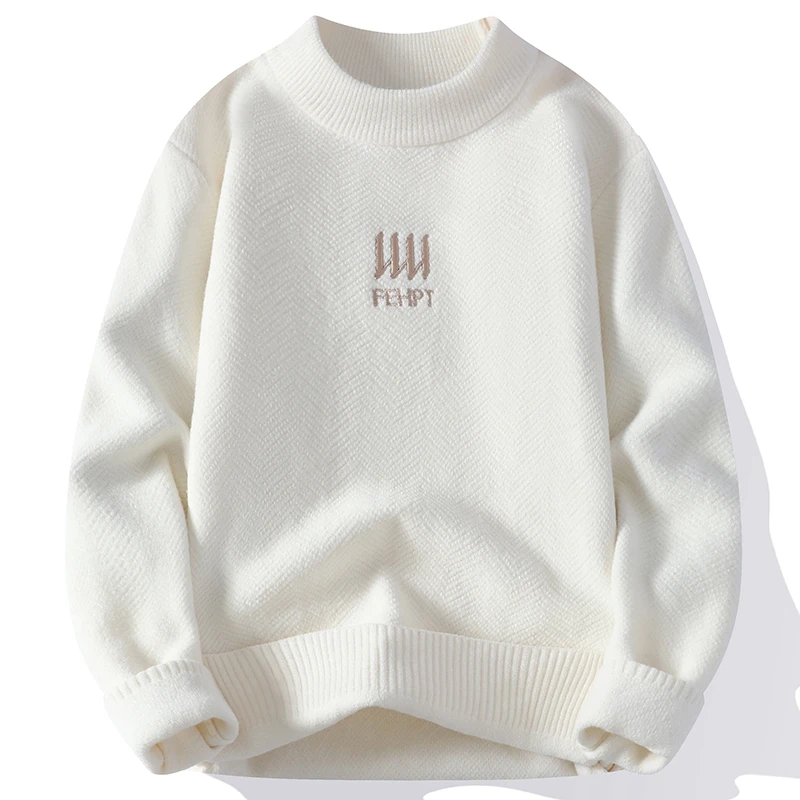 

2023 Fall Winter Classic Fashion Men Trend Cashmere Sweater Men's Comfort Korean Handsome Pullovers Soft Warm Male Knit Sweaters