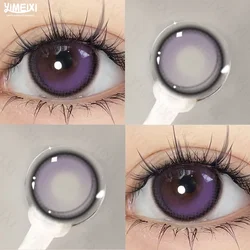 Korean High - Quality Soft Purple Colored Contact Lenses - Large Diameter, 1 Pair (Sweet Purple)