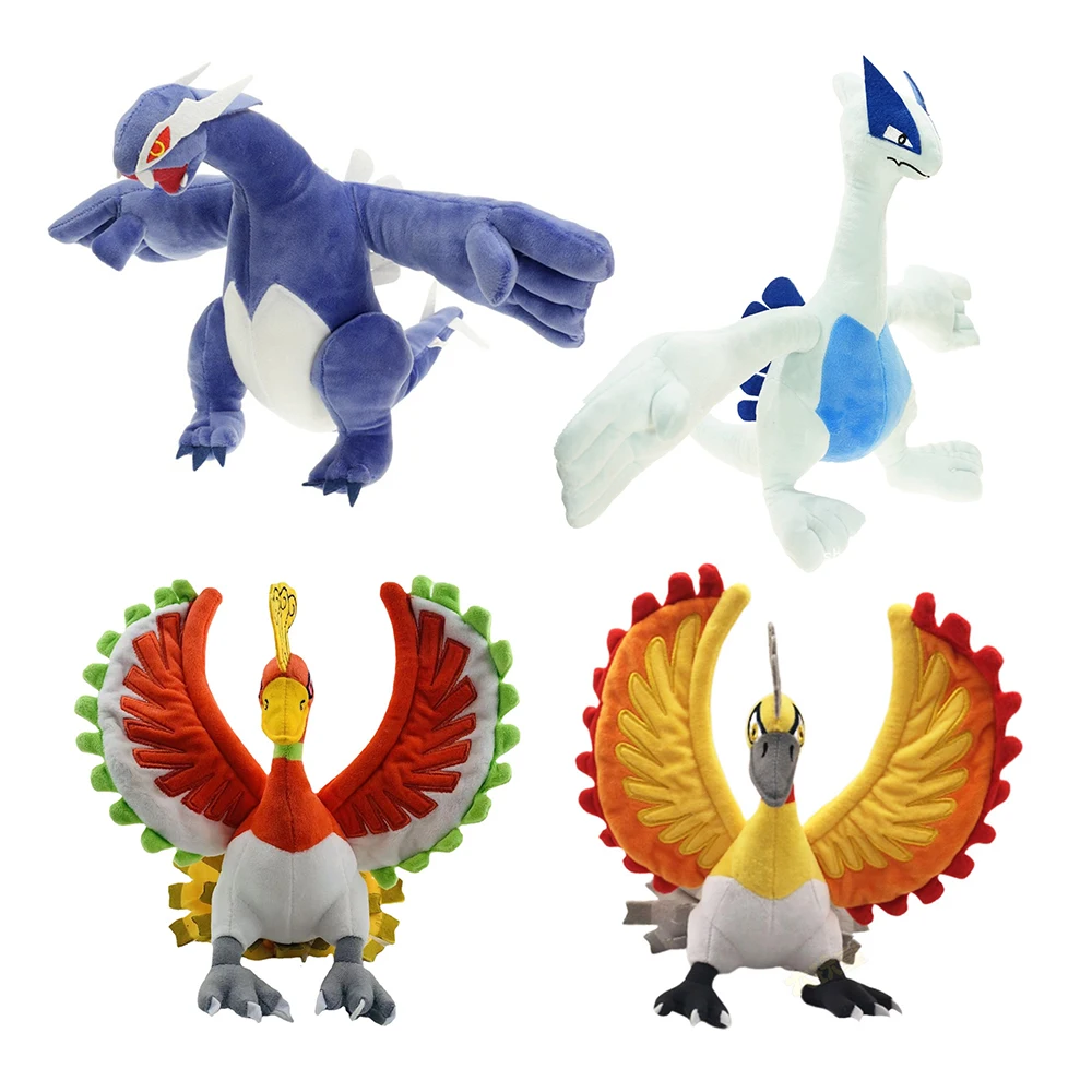 Pokemon Peluche Lugia Peluche Ho-Oh Bambola Di Pezza Pokemon Oro E Argento Uccelli Misteriosi