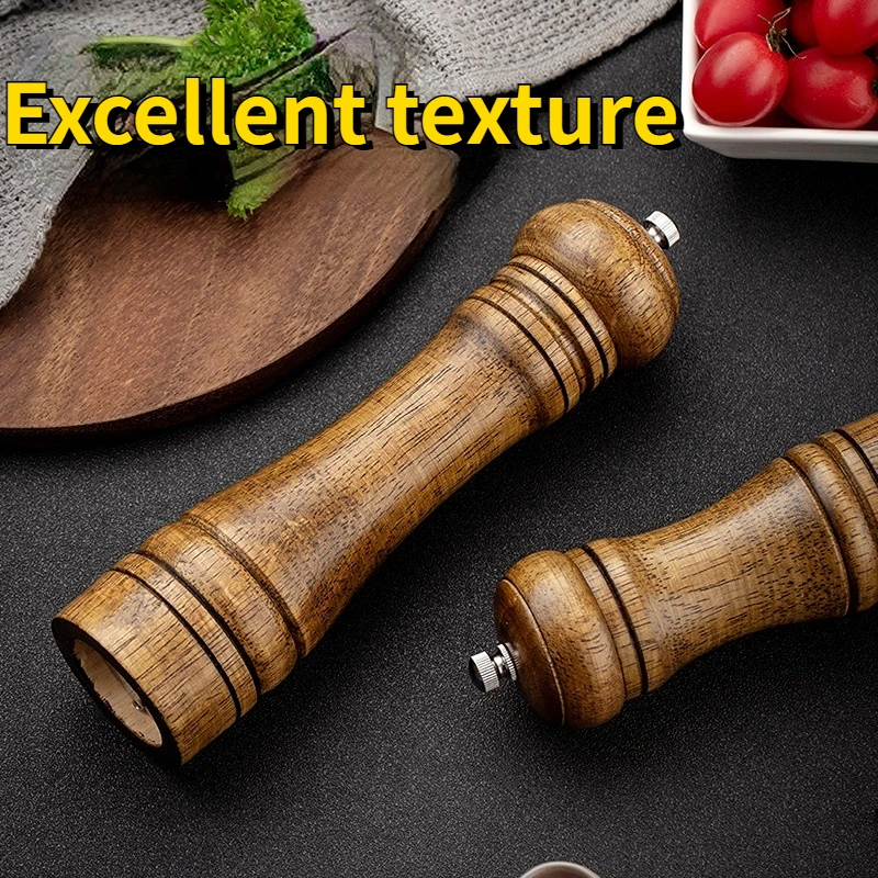 Hand Shake Pepper Grinder Kitchen Manual Solid Wood Pepper Black Mill Household Sea Salt Grinding Bottle salt and pepper grinder nut spice grinder herb grinder pepper grinder herb spice grinder