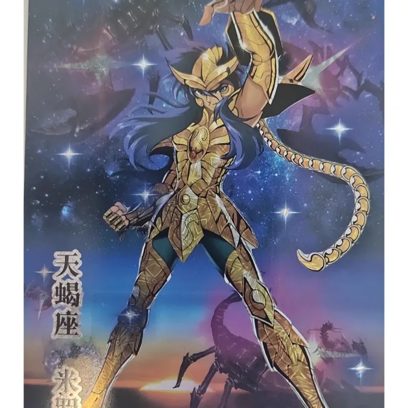 

12pcs/set popular anime Saint Seiya Surrounding Gold Saint Collection Flashcards Children Hobbies Collection Toys Birthday Gifts