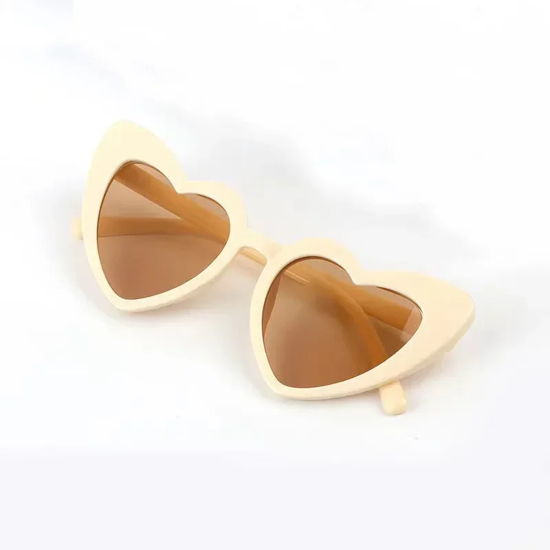 Children Sunglasses Kids Sunglasses Heart-shaped UV-proof Korean Version Outdoor Leisure