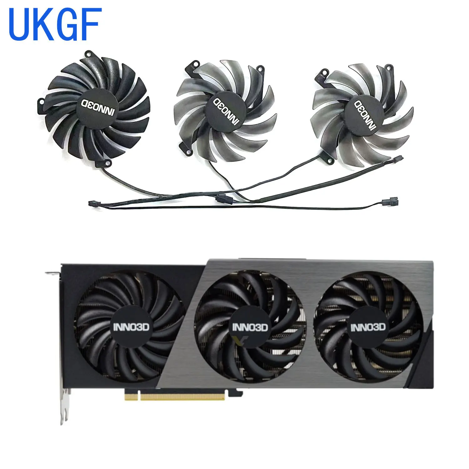 【ファン破損】INNO3D GeForce RTX 4070 Ti Placa de Video INNO3D GeForce RTX 4070 Ti X3 OC, 12GB, GDDR6X, 192