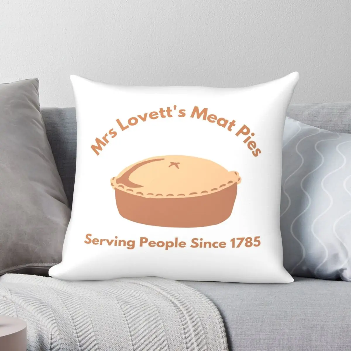 

Чехол Mrs Lovett's для мясных пирогов и подушек, полиэстеровый льняной бархатный креативный декоративный чехол на застежке-молнии для подушки, чехол для дивана и сидения