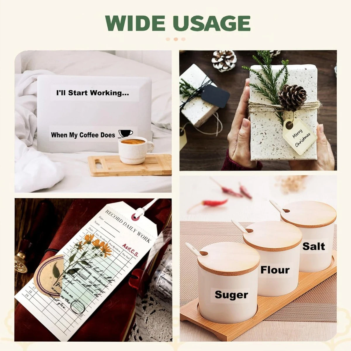 투명 감열지 롤 57mm, 미니 프린터용 자가 접착 투명 스티커, 잉크 없음, 즉시 인쇄, 10롤