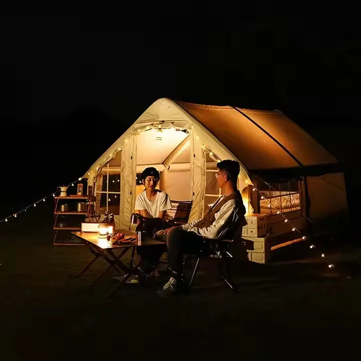 All-In-One Spacious PVC Oxford Inflatable Tent Outdoor Camping Waterproof Fully Automatic Hassle-Free One Bedroom Glamping 2