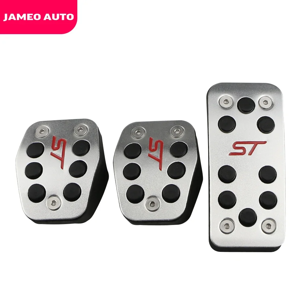 Stainless Car Pedals Covers for Ford Focus 2 3 MK2 MK3 Kuga Escape RS ST 2005-2020 Clutch Gas Brake Pedal Set Pads