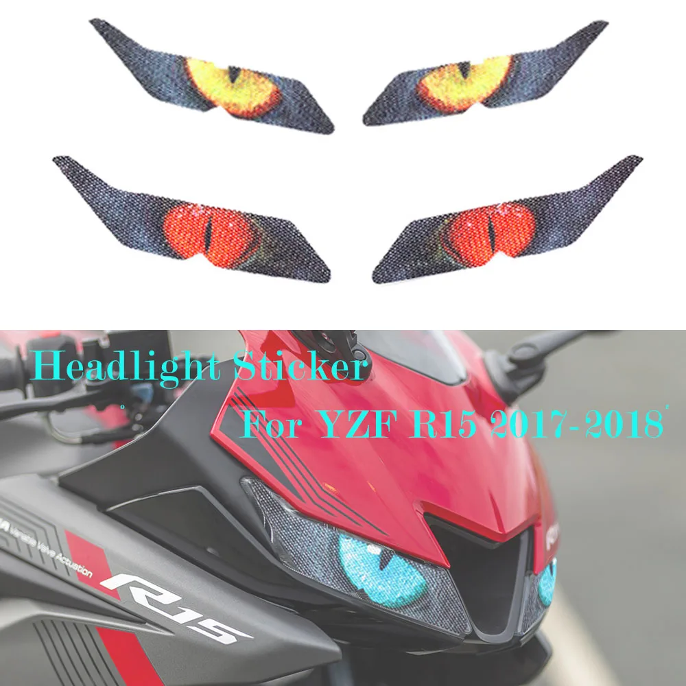 Bike Headlight Sticker Modified Bike Front Doom Stickers Sticker