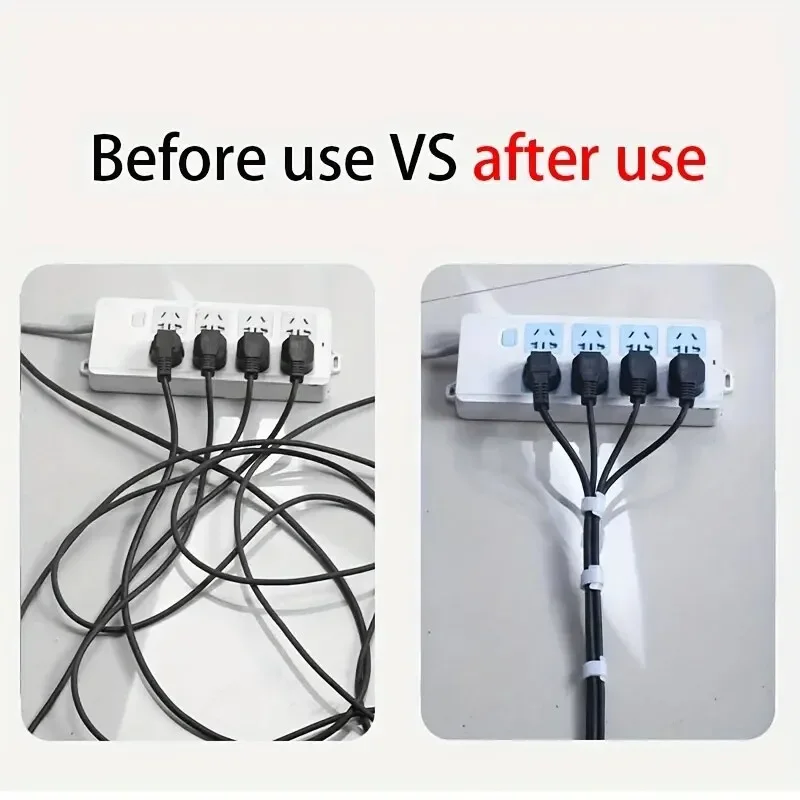 Cable ties 1 roll reusable fastening tape for computer and TV wire storage