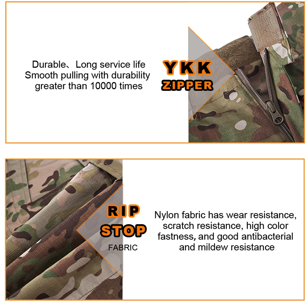 SINAIRSOFT G3 Combat Pants With Knee Pads Airsoft Trousers Multi-camo CP Gen3 Camouflage Shoot Tactical Games Hunting Clothes Combat Pants Camo Pants Sports Trousers Mens Tactical Suit Mens Hunting Suit