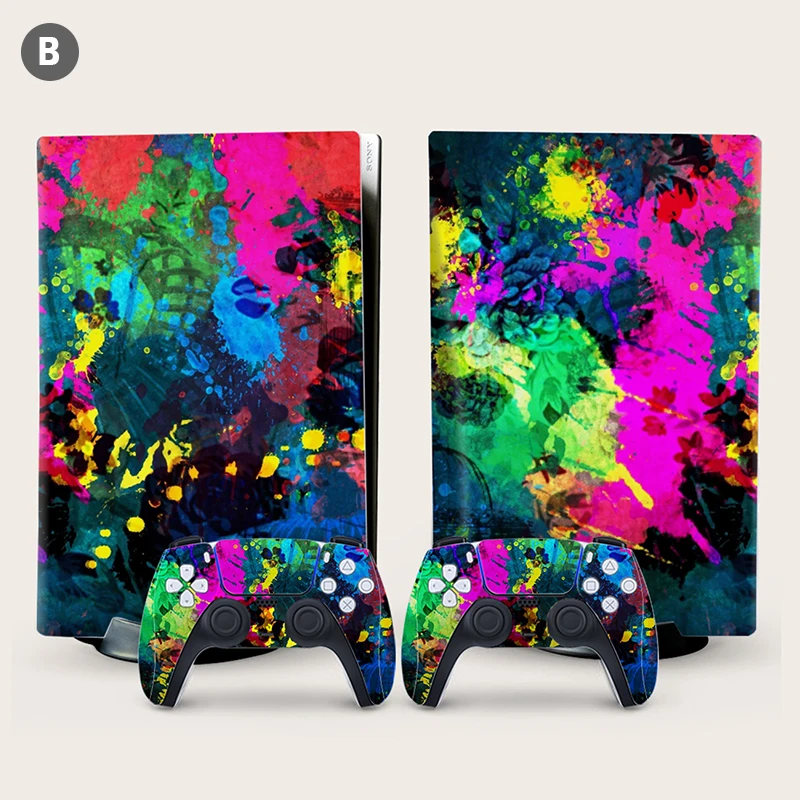 PS5 Skin Decal Vinyl Wrap Cover Sticker for PlayStation 5 Disc Planets Full Set