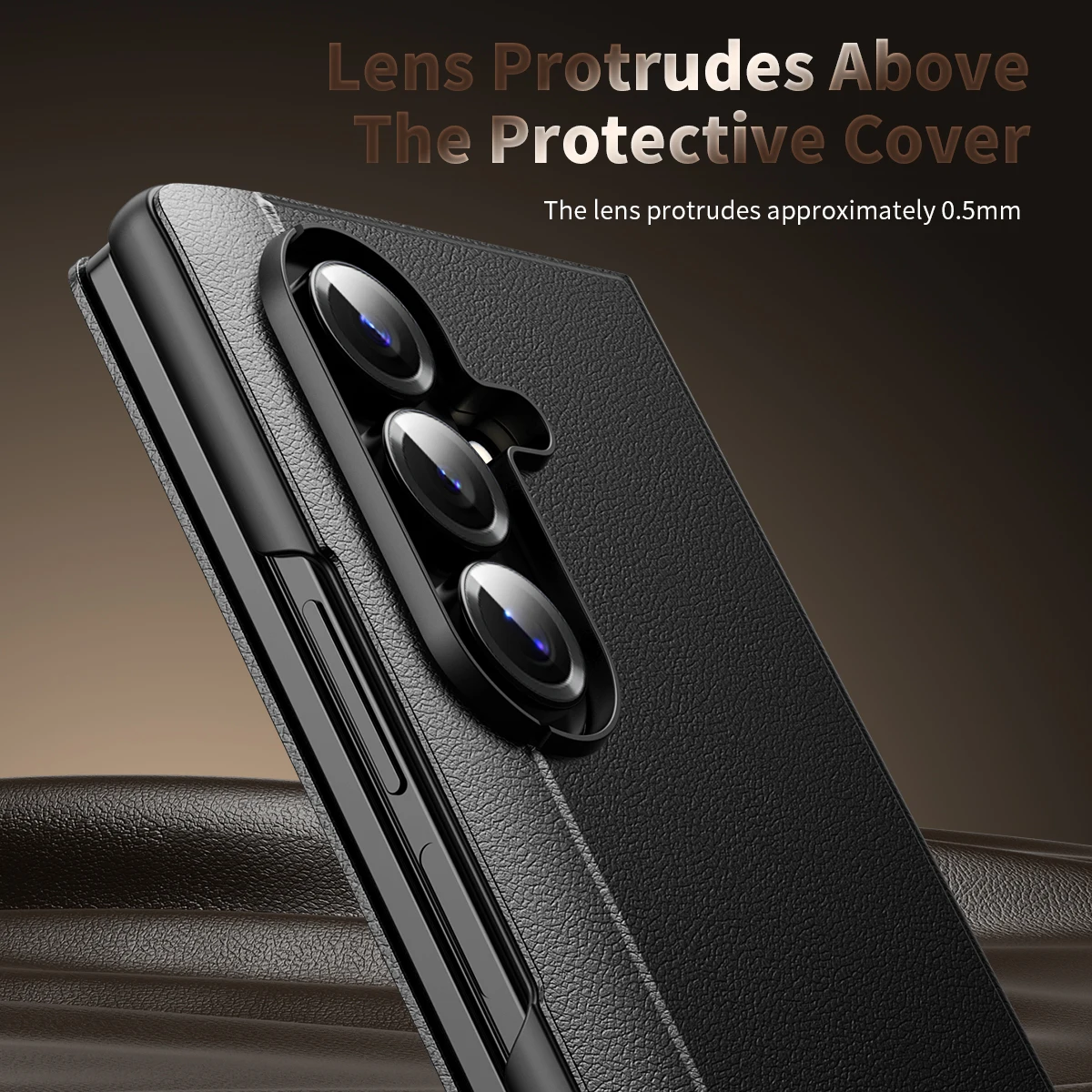 Luxury Flip Cover with Window View and Smart Call Features in Premium PU Leather