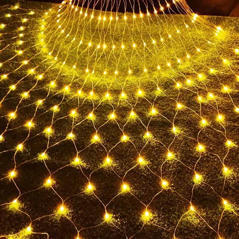 

4mx6M 1.5MX1.5M 2x2M Christmas Curtain Light Garlands LED String Christmas Net Lights Fairy Xmas Garden Wedding Party Decoration