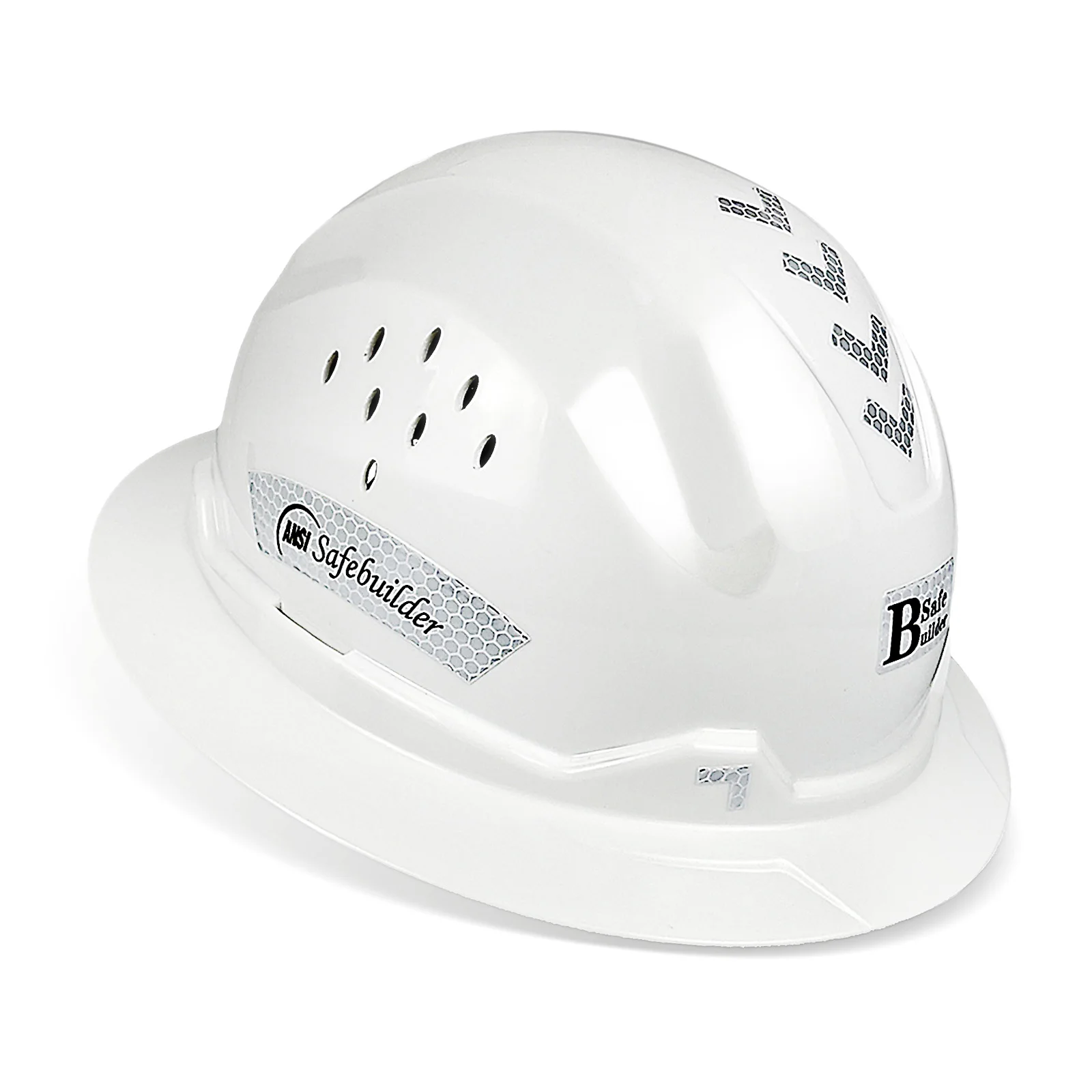 Elmetto a tesa intera casco di sicurezza traspirante ventilato ANSI Z89.1 elmetti leggeri approvati costruzione e industriale
