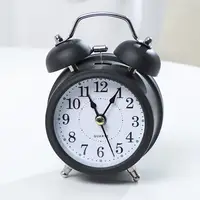 Alarm Clock Twin Bell Silent Movement Metal Heavy Sleepers Alarm Clock Luminous  Alarm Clock 1