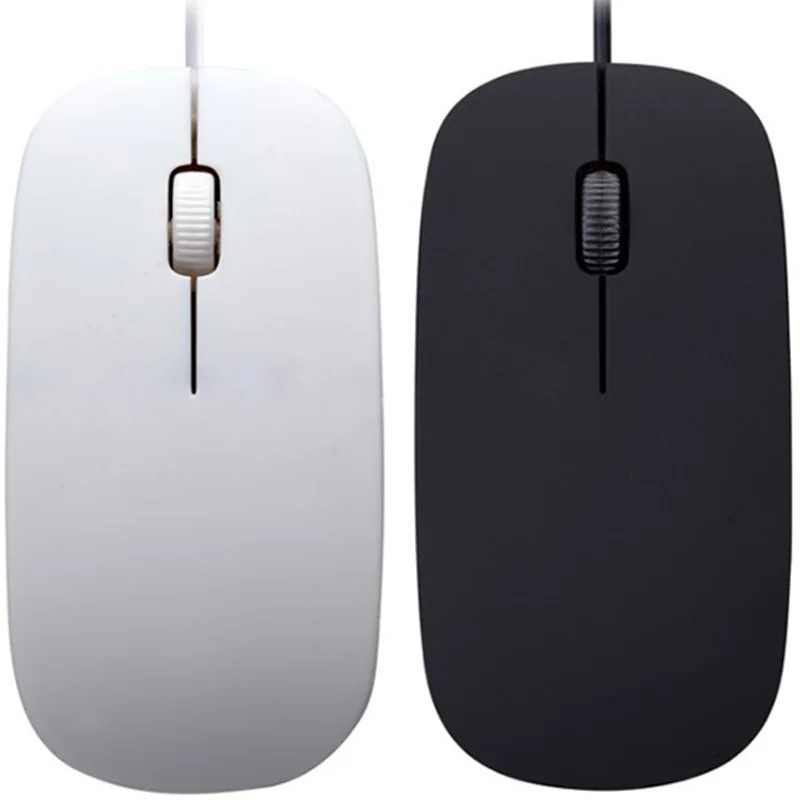 USB Wired Optical Mouse for Apple Desktop Computer Notebook Frosted Cute Mouse 1000DPI Office Dedicated