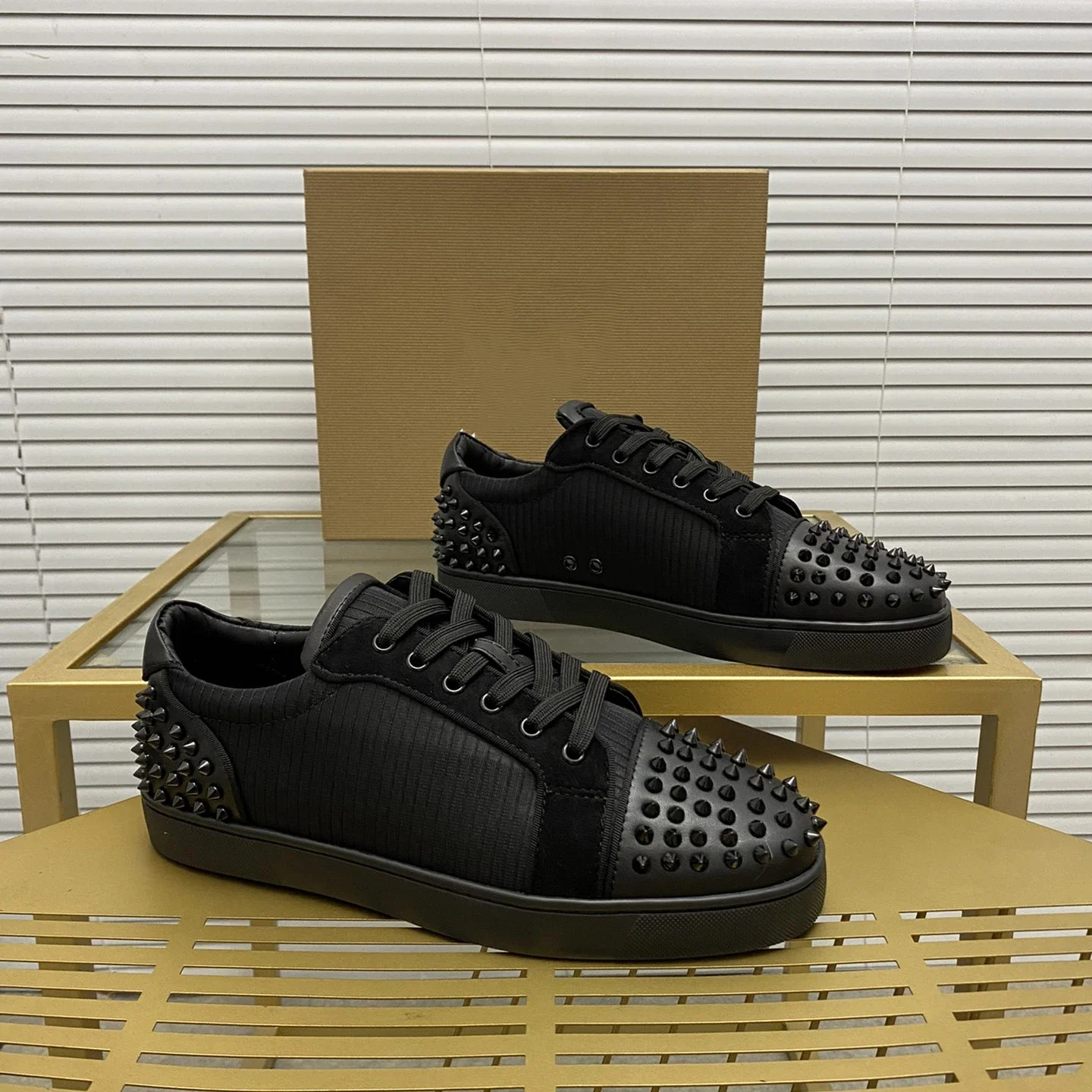 

LUXURYDITA Designer Men Casual Sneakers Real Leather Red sole Luxury Womens Tennis Shoes 35-48 Fashion Unisex loafers MD67