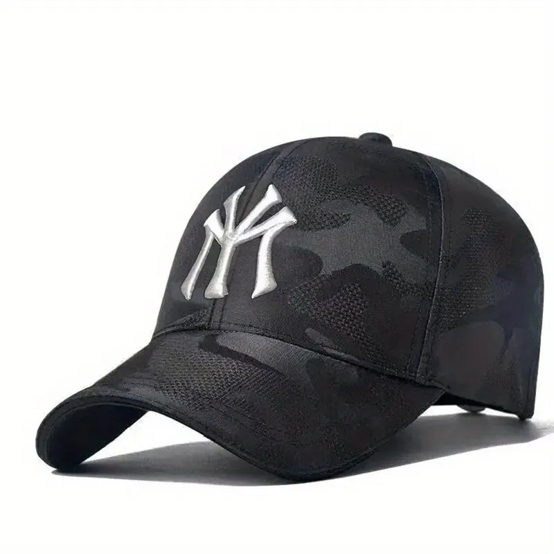 Fashion Letter Embroidery Camouflage Baseball Hats Spring and Autumn Outdoor Adjustable Casual Hats Sunscreen Hat Sports & Entertainment