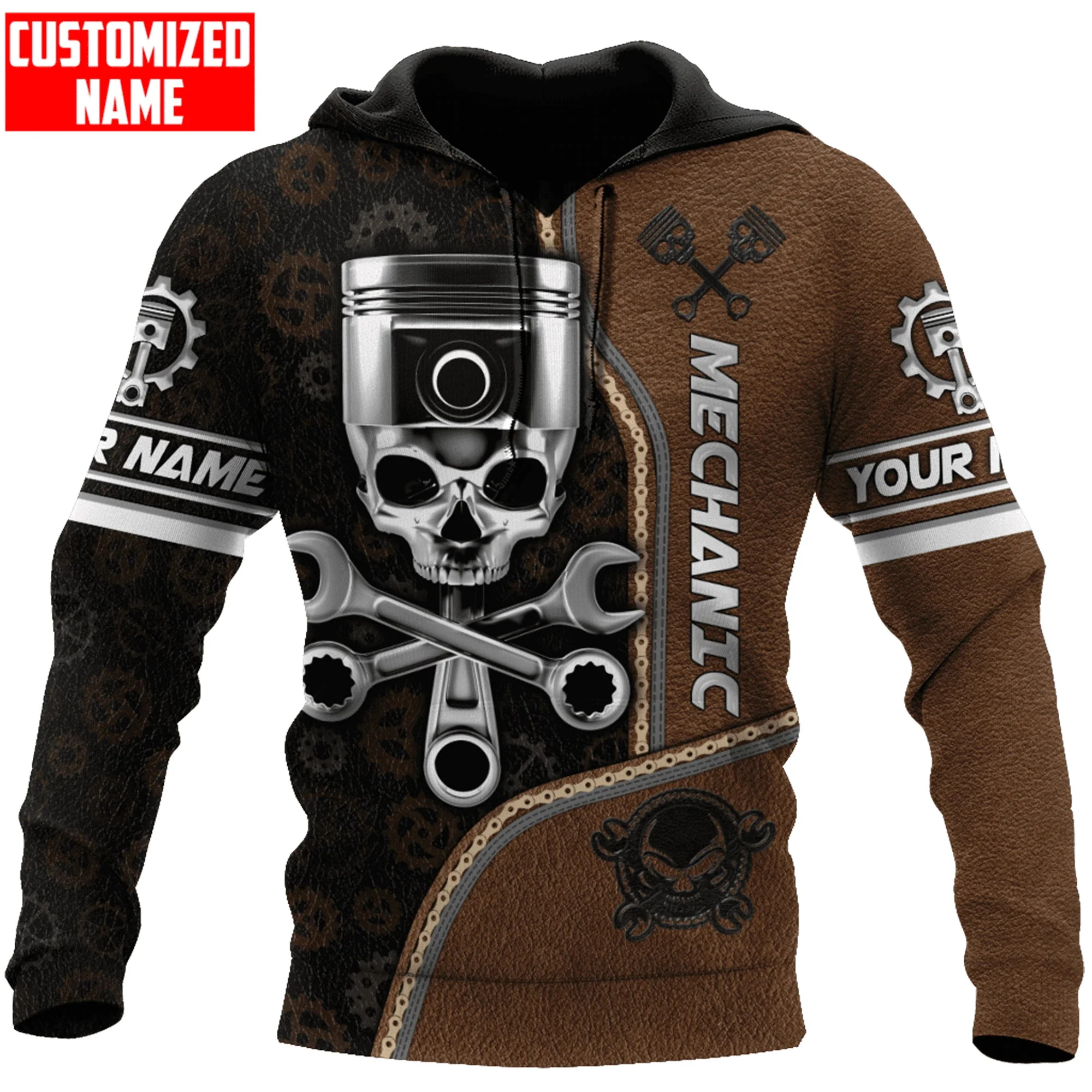 Мужская толстовка унисекс на молнии с 3D-принтом