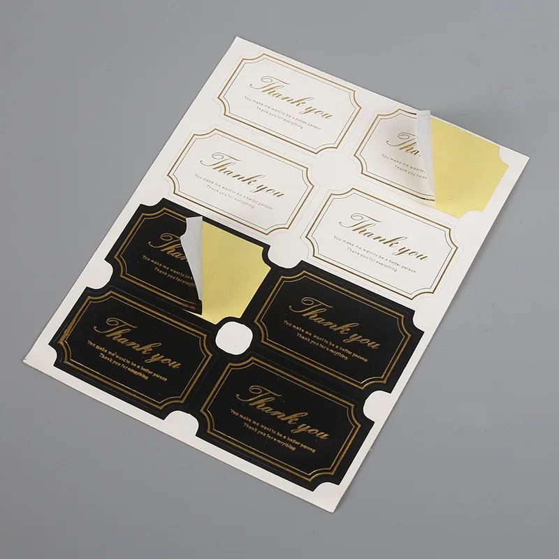 40-80pcs Rectangle Thank You Paper Color Stickers Decoration Labels Seal for Scrapbook DIY Gift Cookie Cake Candy Bag,decorative stickers,self adhesive stickers,paper stickers,adhesive stickers,decorative labels stickers,handbook stickers,gift box stickers,diy scrapbooking accessories,thank you stickers