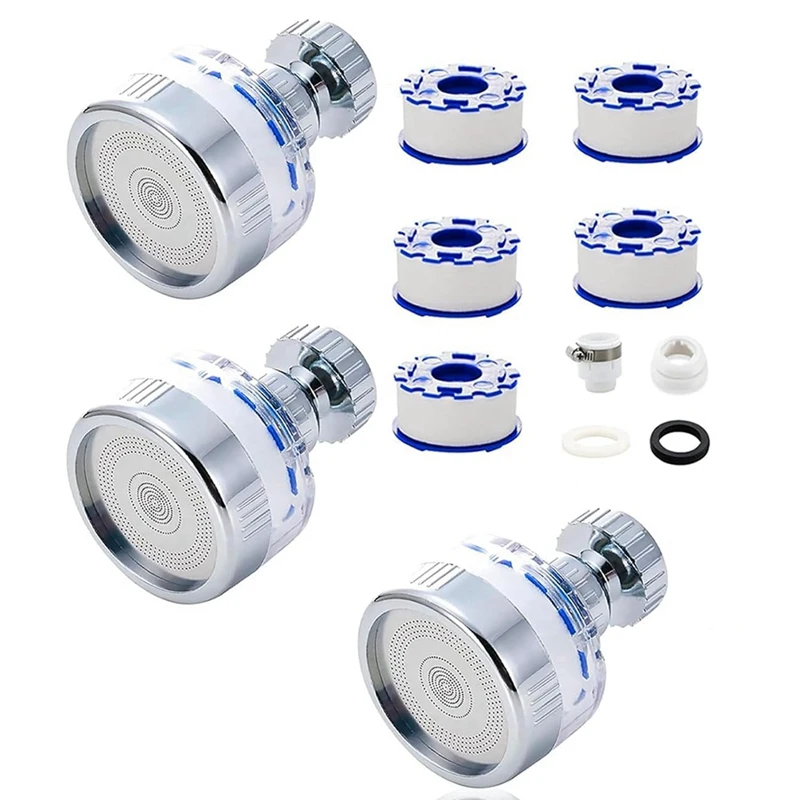 

Смеситель для раковины с вращающимся на 360 ° фильтром: система фильтрации для домашней ванной и кухни, 3 шт.