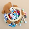 26Pcs/Set Baby Silicone Beads Teether Teething Rainbow Hot Air Balloons Beads Beads BPA Free For Makeing Pacifier Clips Necklace 3