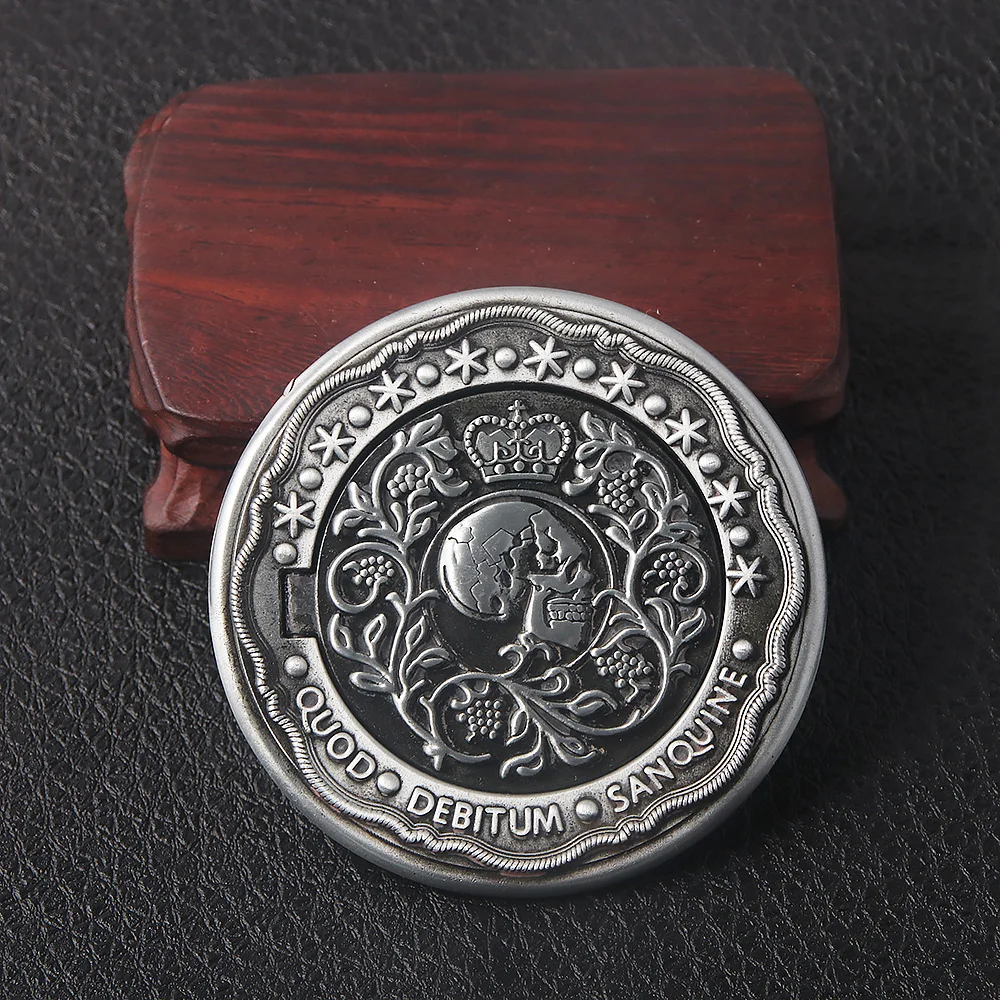 Large Skull Keychain with Magnetic Coin and Blood Oath Marker - Inspired by John Wick