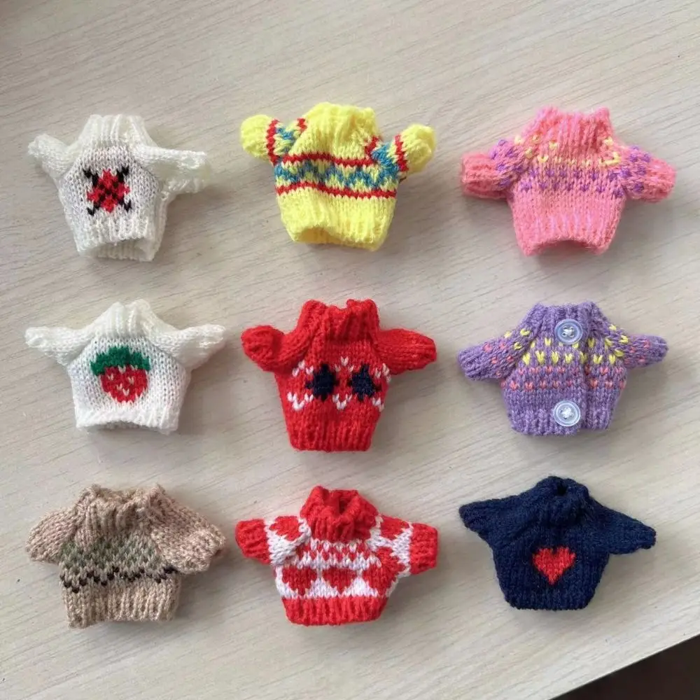 Dolls Sweater Accessories for Ob11 16cm 17cm Bjd 10cm Dog Doll Clothes Baby Clothes BJD Doll Accessories Sweater Clothes 2